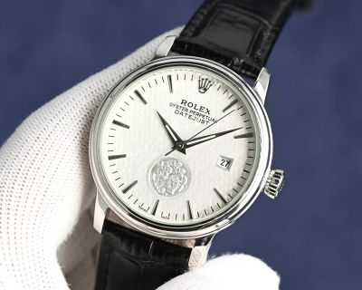 Rolex Datejust 8215 Movement 40mm 316L Steel 100m Waterproof White Gold Watch